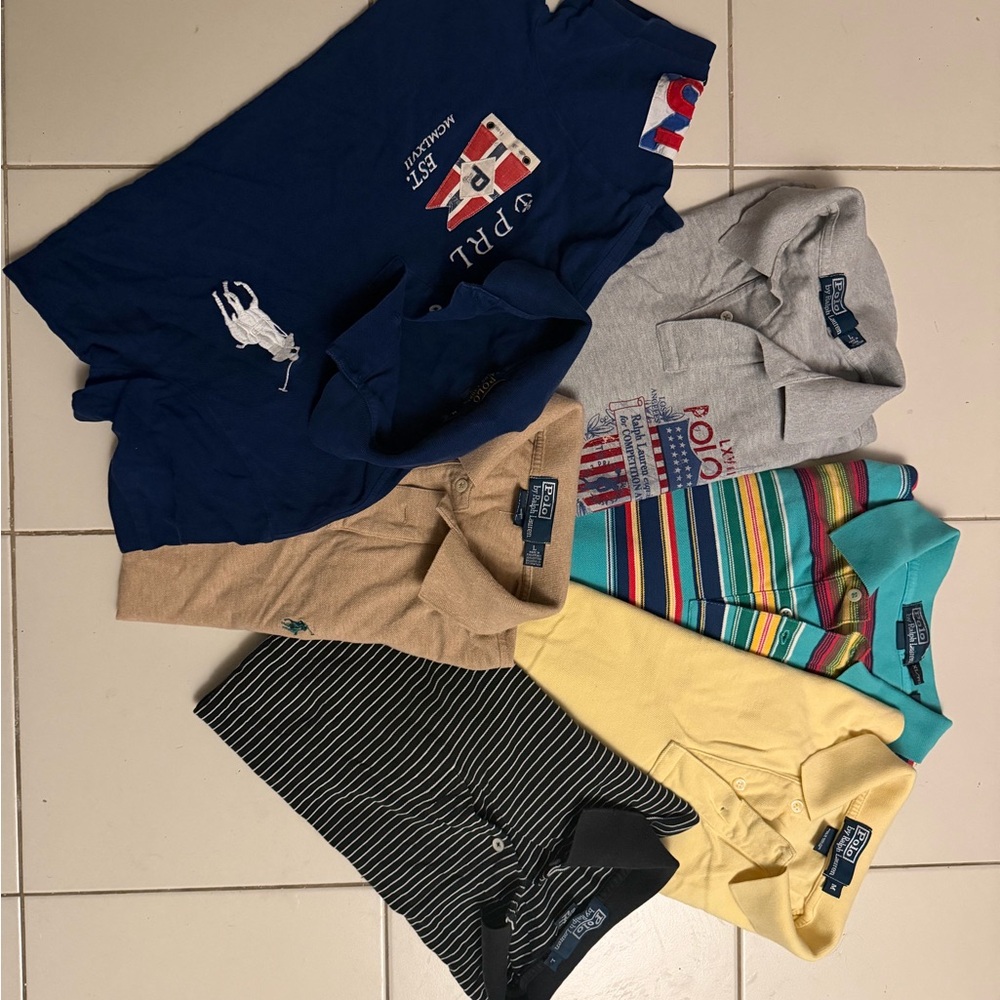 Bundle of 3 vintage Polo Ralph Lauren polo